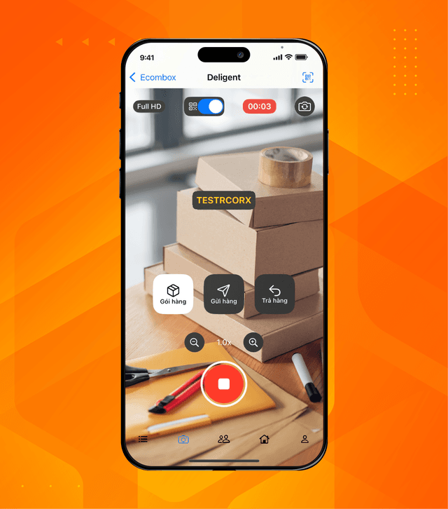 Quay video đóng gói