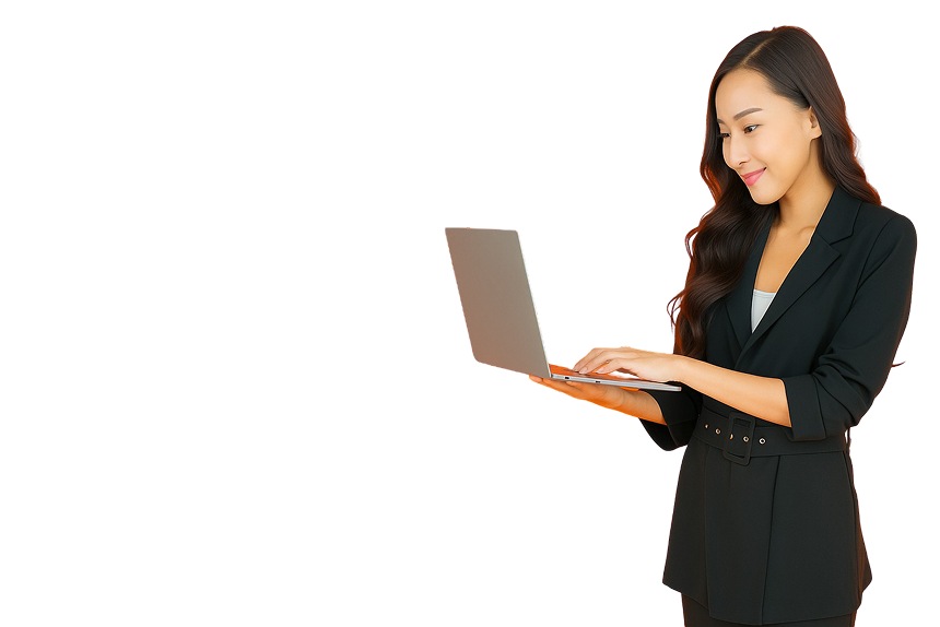 Professional woman with laptop
